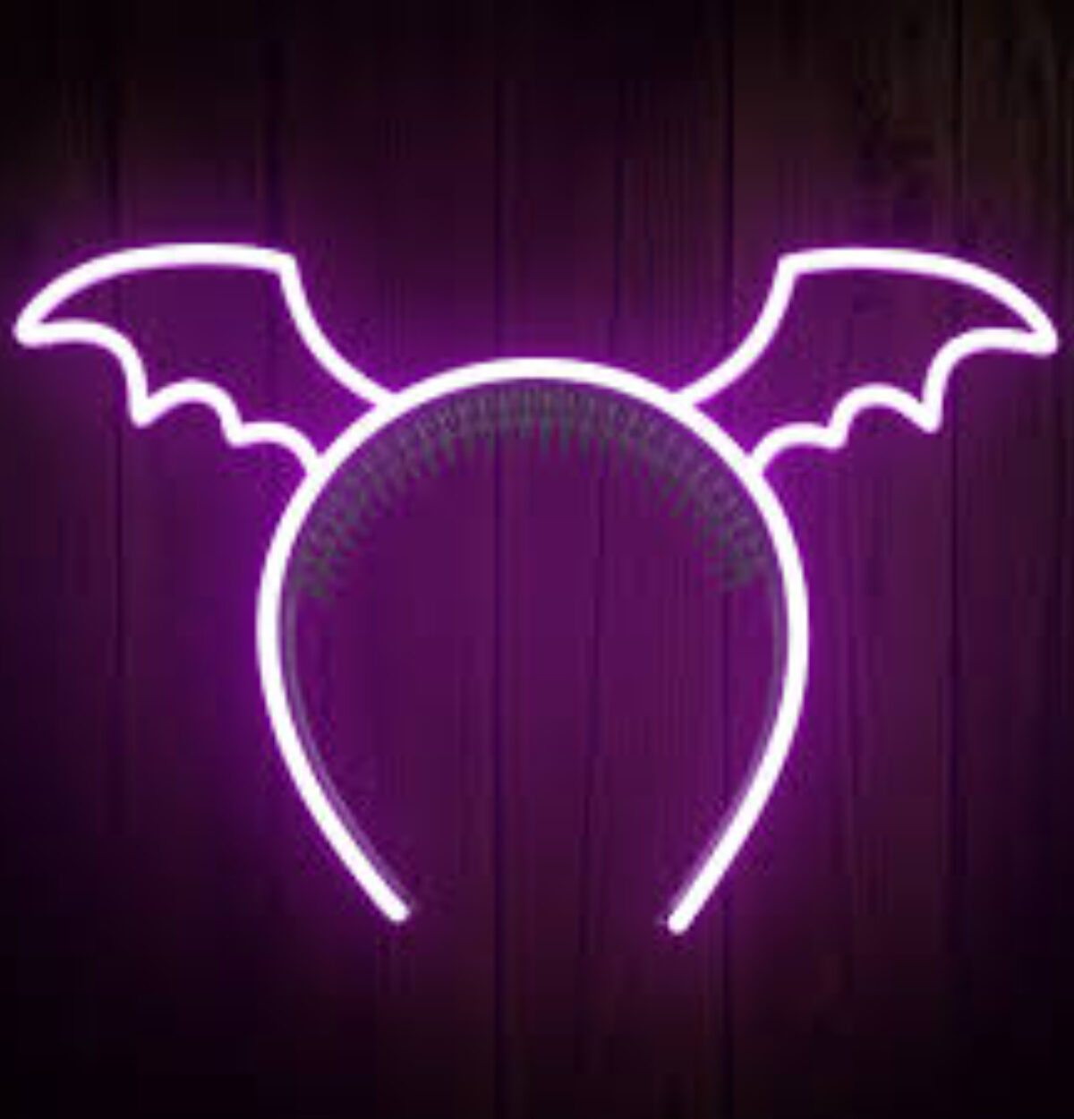 LED Light-up Bat wings neon headband