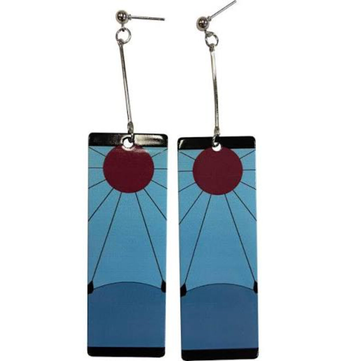 ADULT'S WOMENS ANIME COSPLAY STYLE EARRINGS GREEN