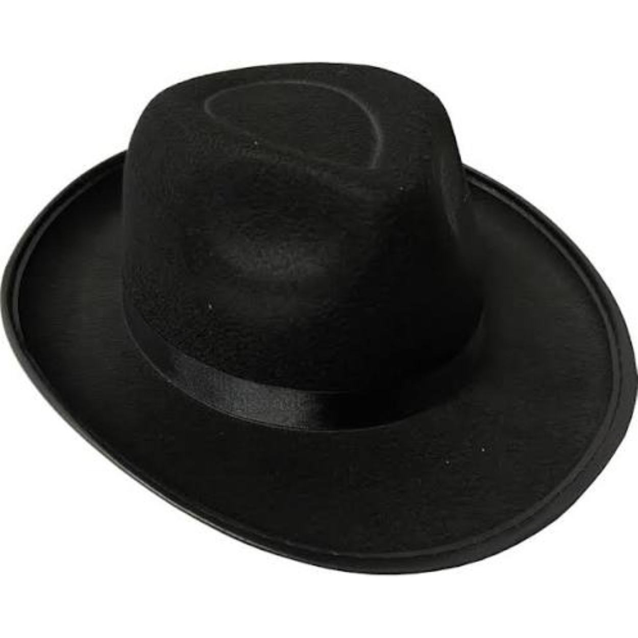 images-2026-08-10T112137-015.jpg ADULT'S BLACK 20S GANGSTER FEDORA HAT - Image 1