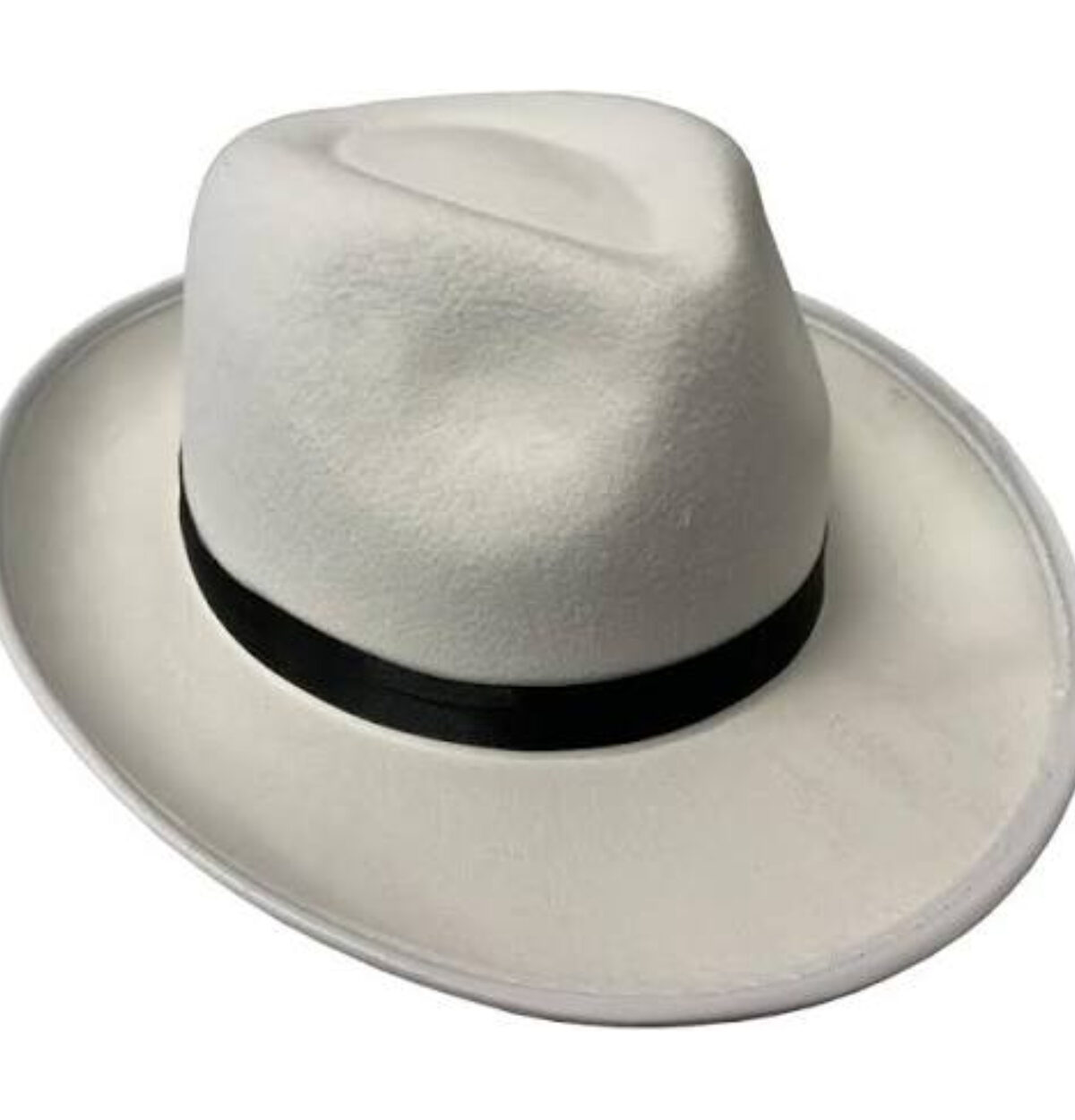 ADULT'S WHITE 20S GANGSTER FEDORA HAT