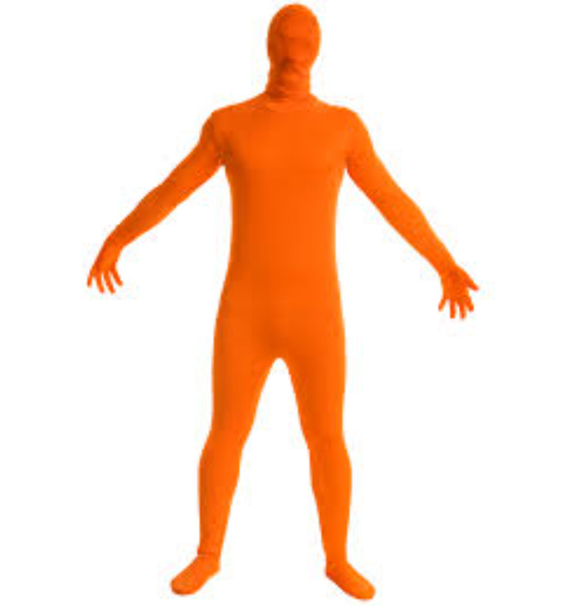 Basic Orange Spirit Bodysuit Adult Costume