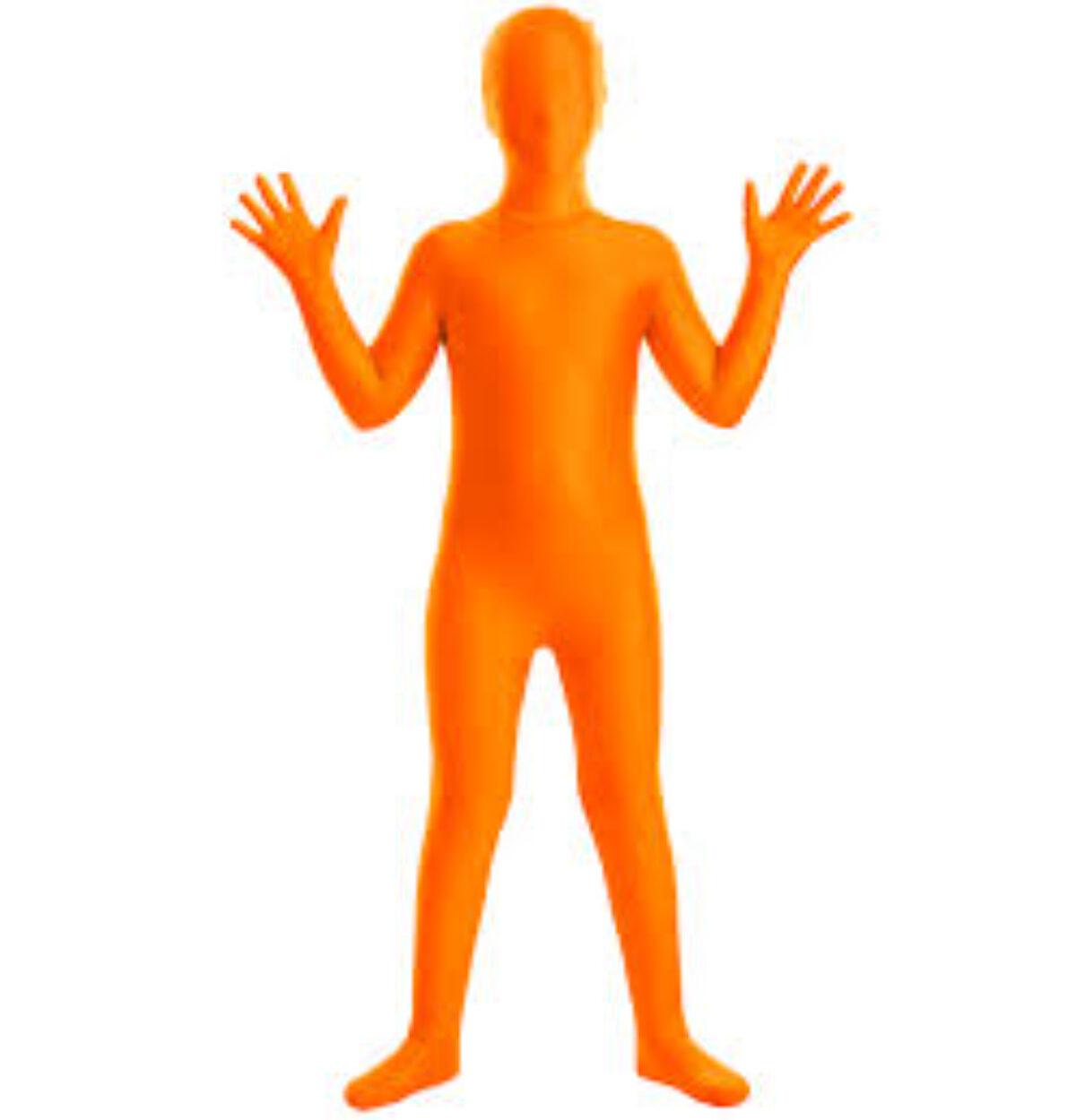 Basic Orange Spirit Bodysuit Child Costume