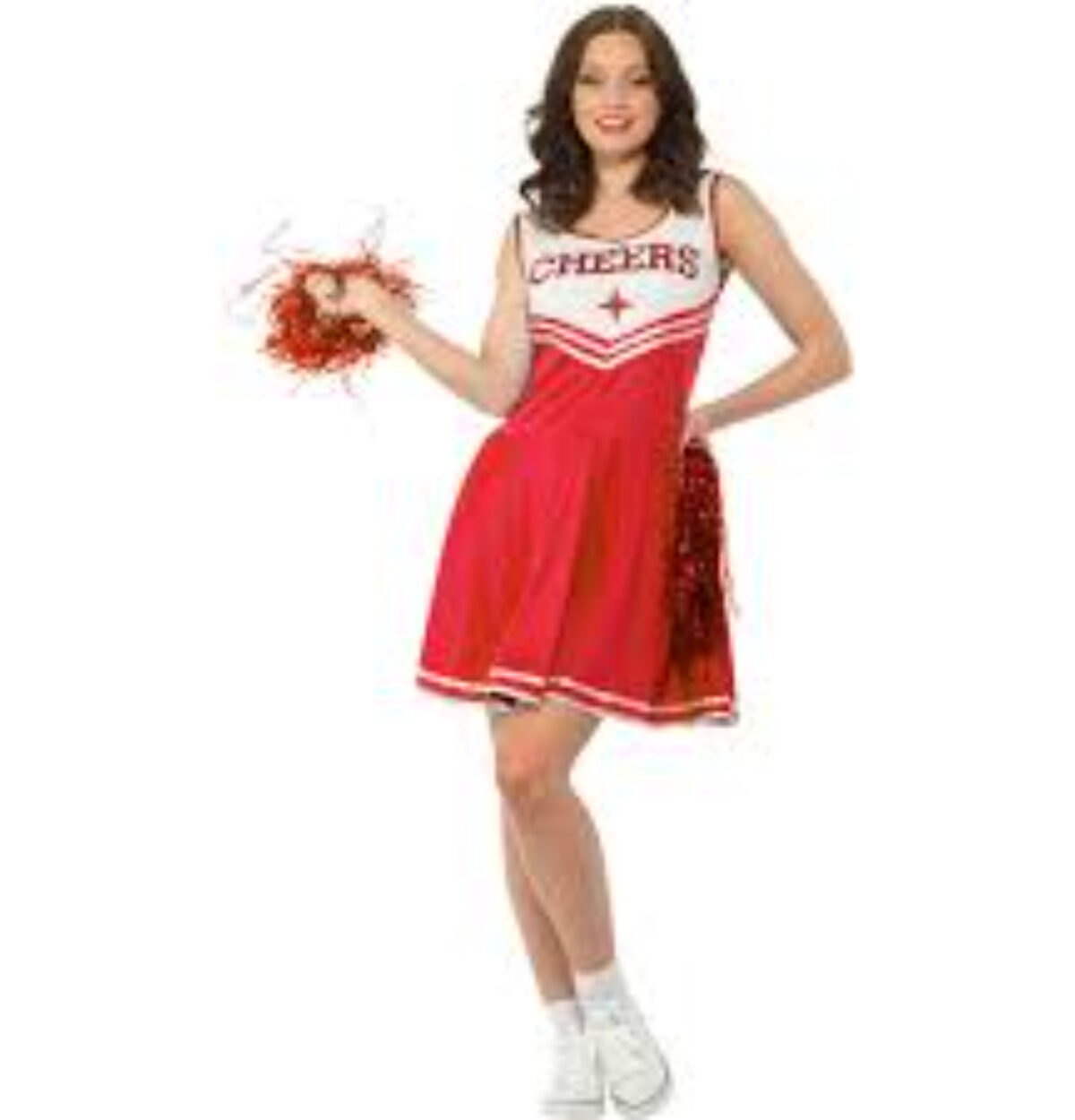 RED HIGH SCHOOL CHEERLEADER UNIFORM WOMEN'S COSTUME X-LARGE 18-20