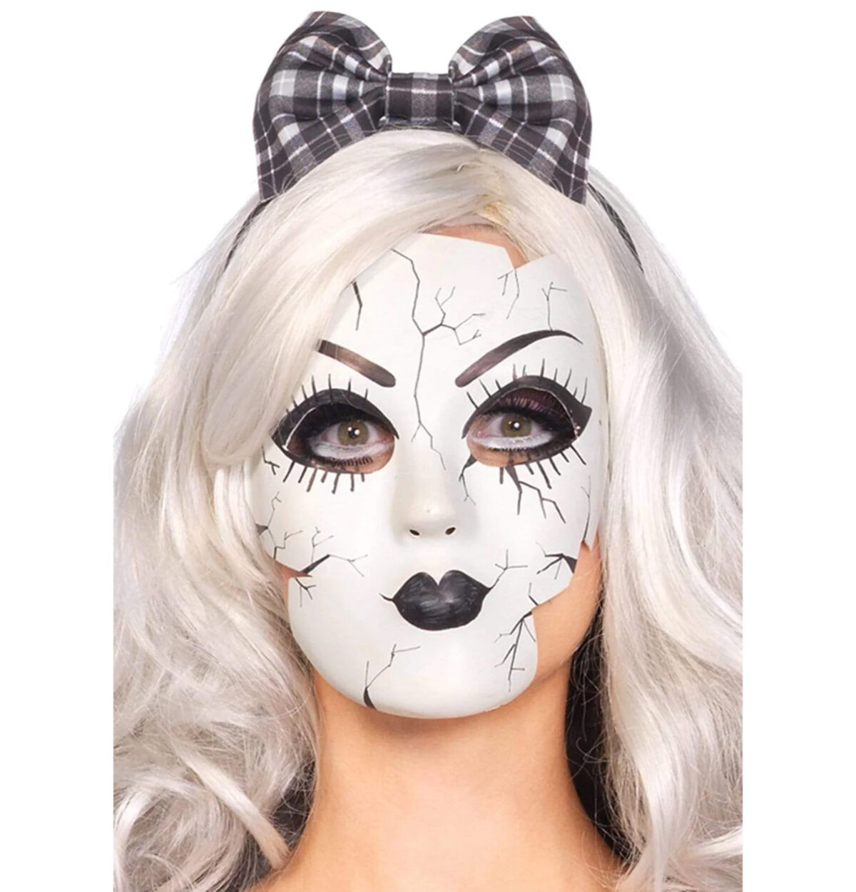 Creepy Porcelain Doll Mask With Strap