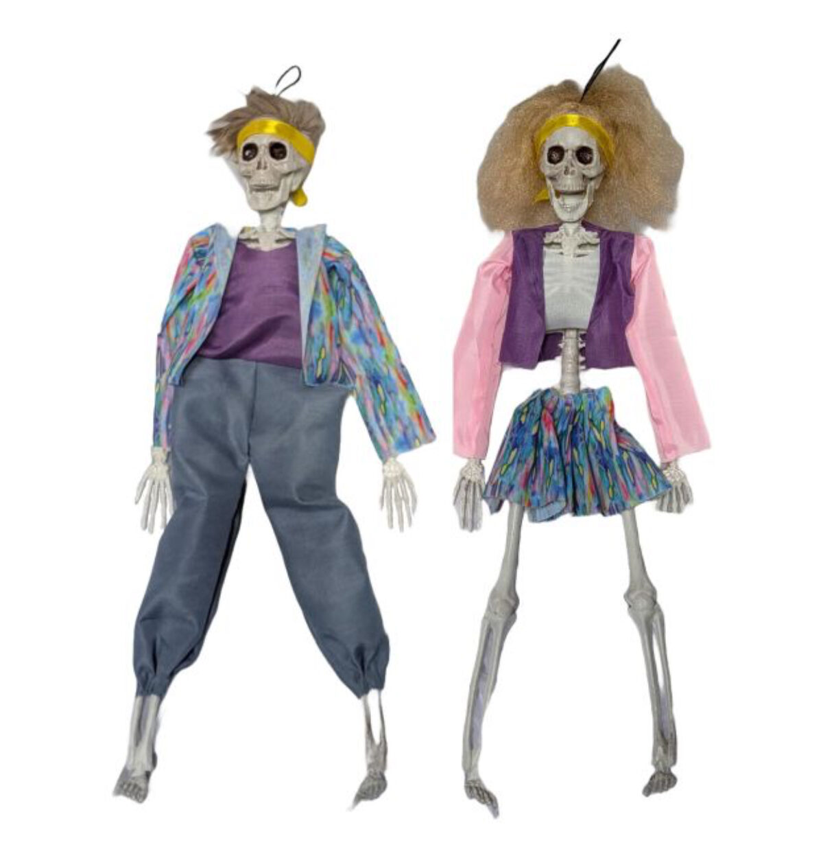 15.7" Hanging Dressed Skeleton