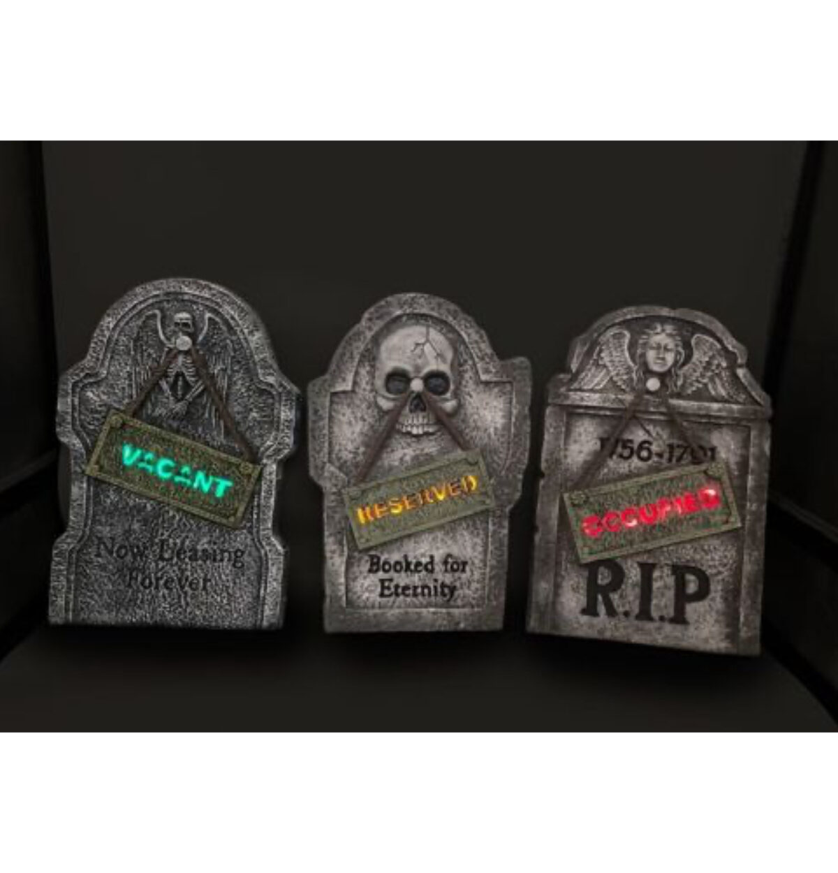 22" Light Up, Humorous Tombstone Assorted (3 Styles)