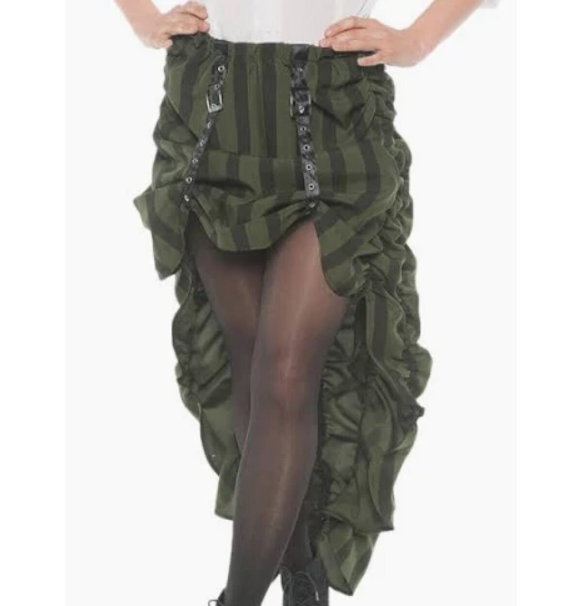 Steam Punk Skirt Green Large - Adult