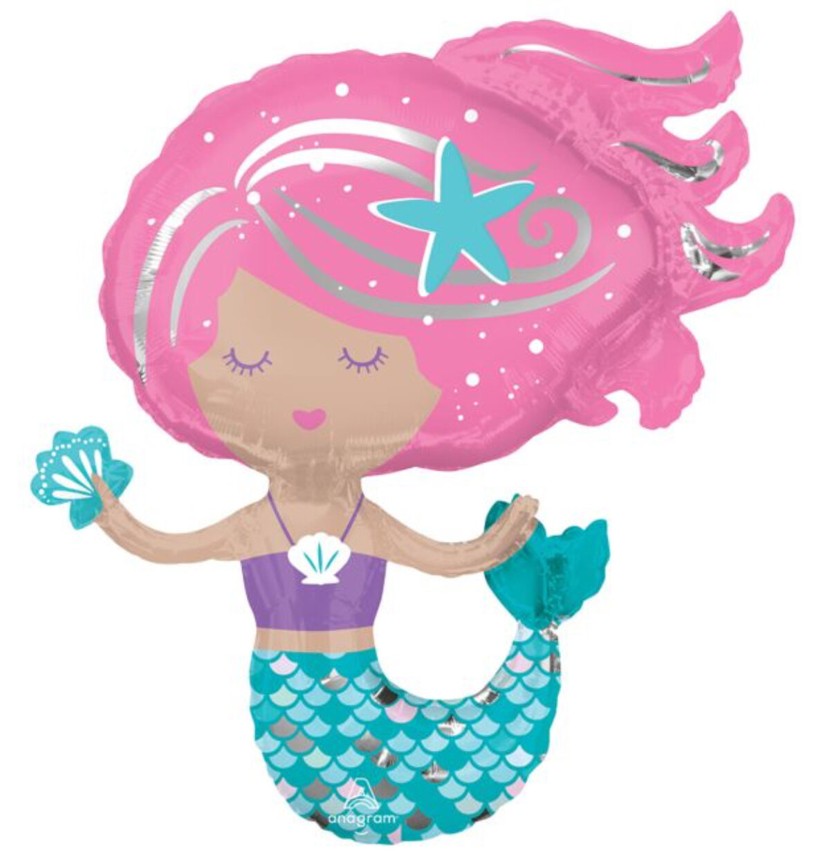 30" Shimmering Mermaid Balloon #9