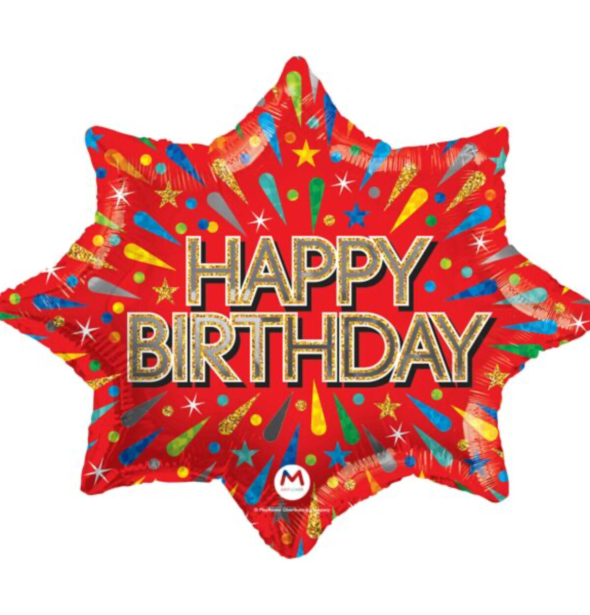 28" Happy Birthday Star Balloon