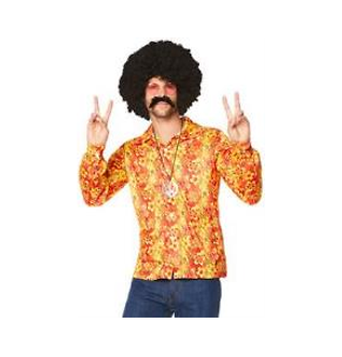 70s Groovy Floral Shirt Men's Costume