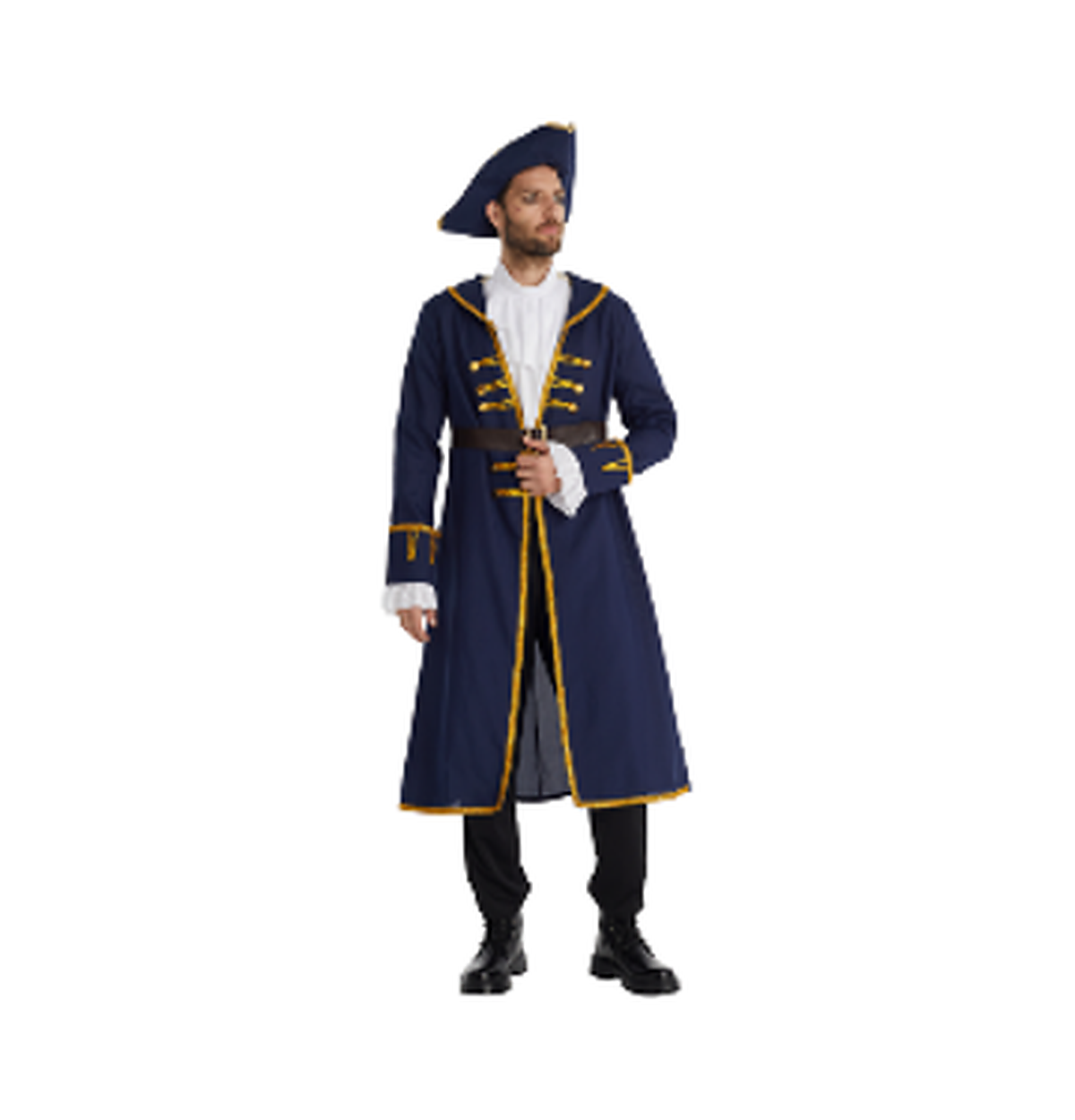 Navy Pirate Captain Men's Costume