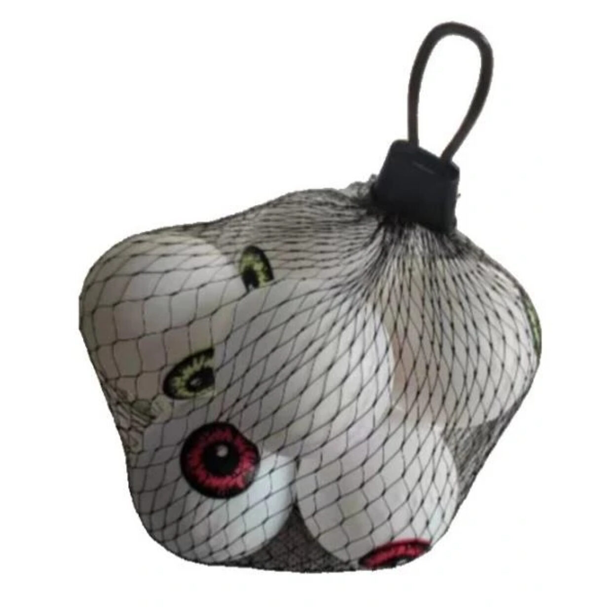 2" Glow In Dark Eyeballs in Mesh Bag