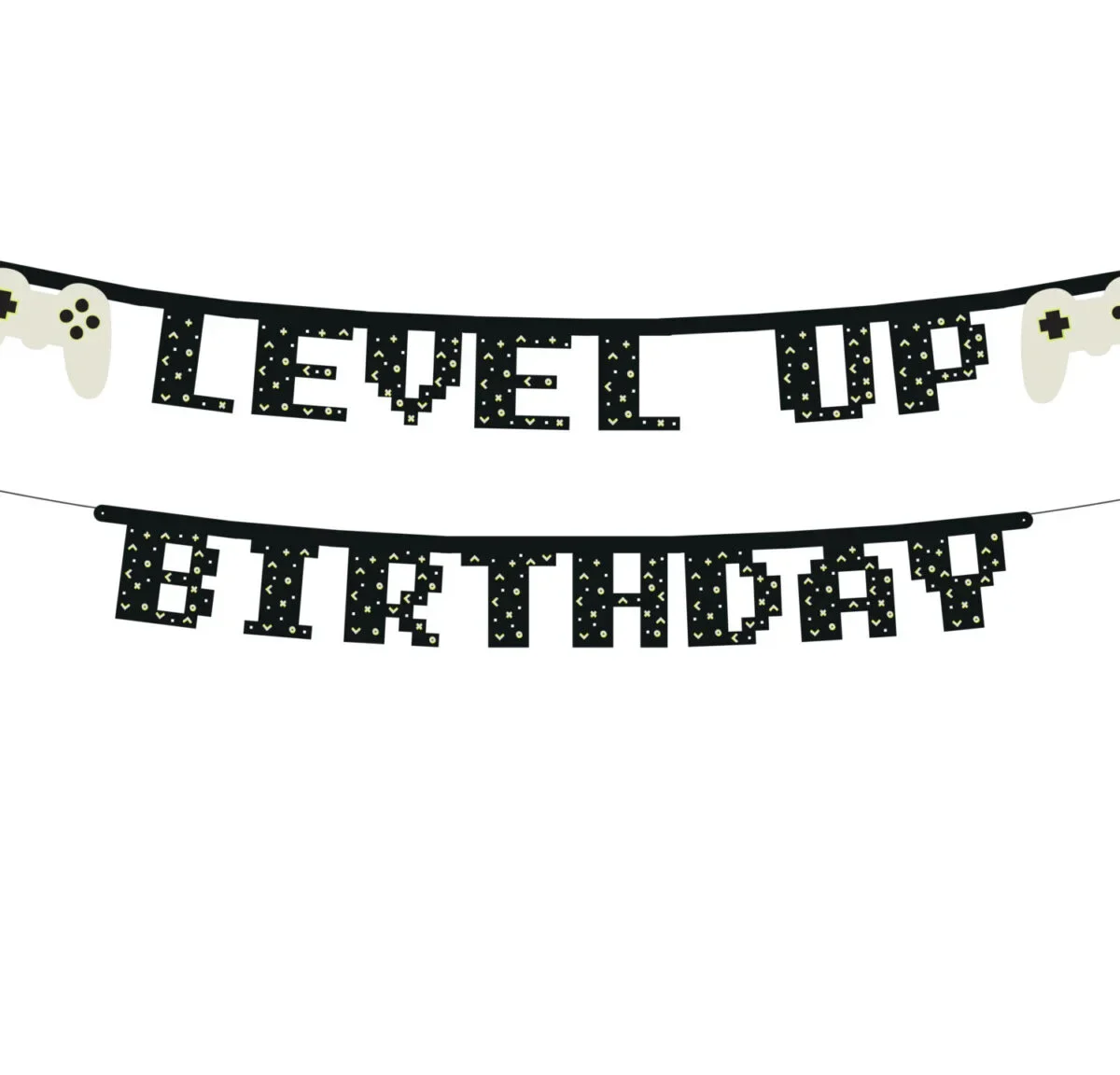 BLACK BANNER LEVEL UP BIRTHDAY