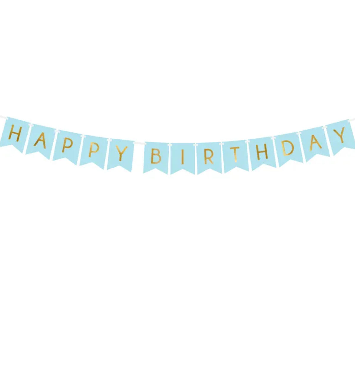 BANNER HAPPY BIRTHDAY LIGHT BLUE