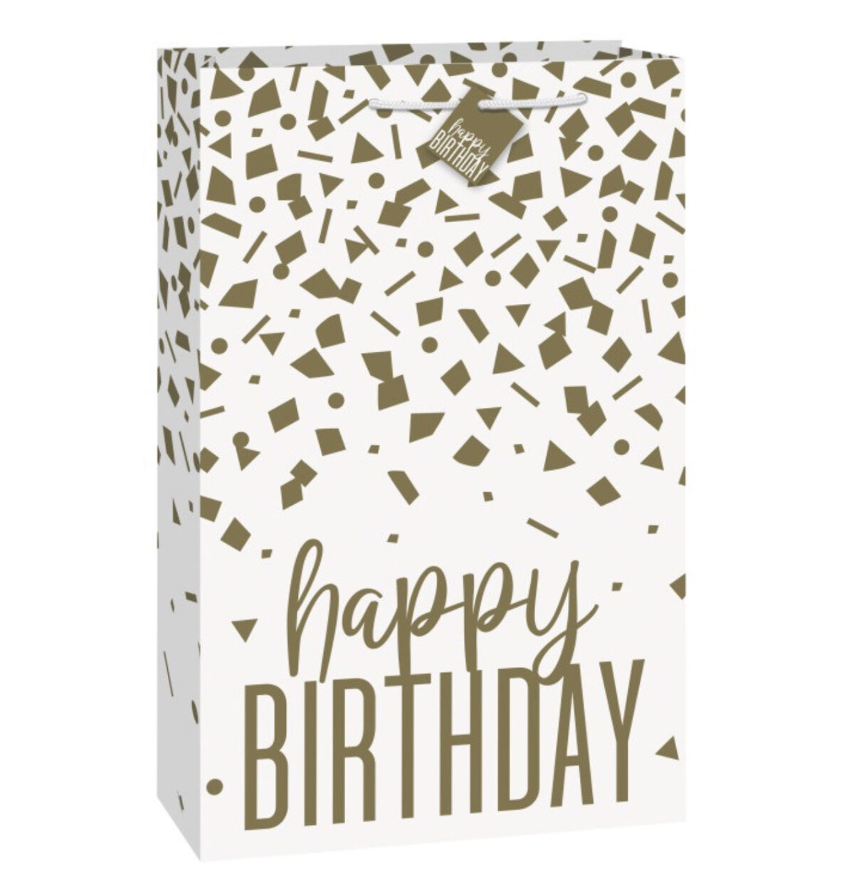 Confetti Gold Birthday Extra Jumbo Gift Bag