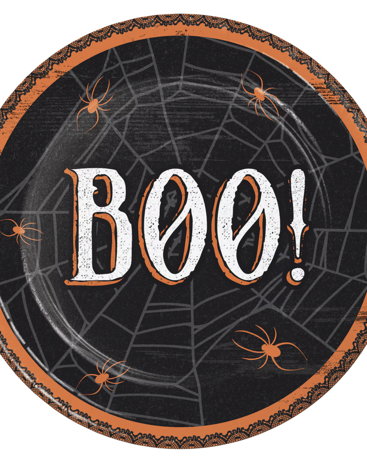 Halloween Wicked Webs Boo 7" Plate 8ct.
