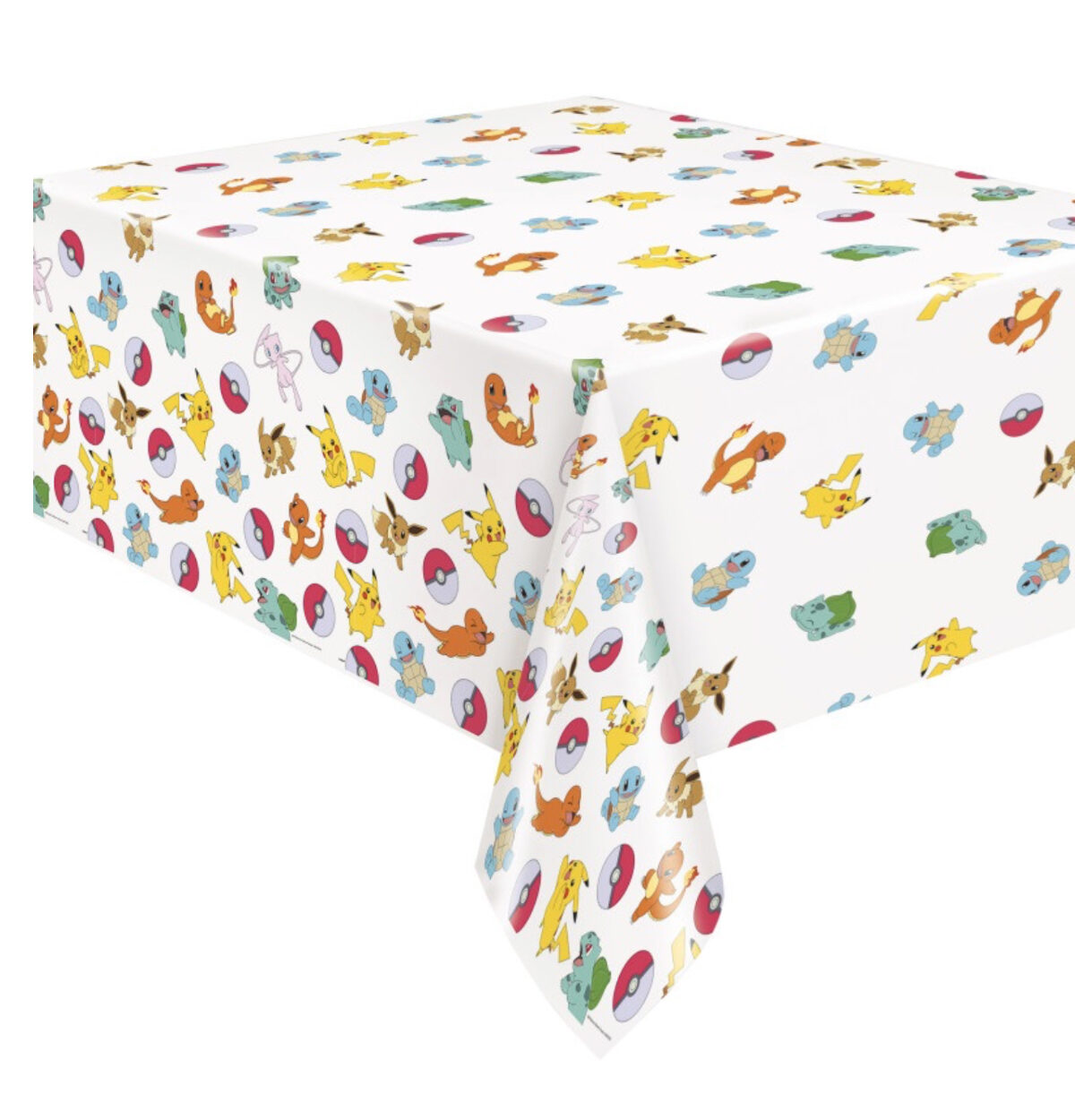 Pokemon Rectangular Plastic Table Cover 54" x 84" - Short Fold