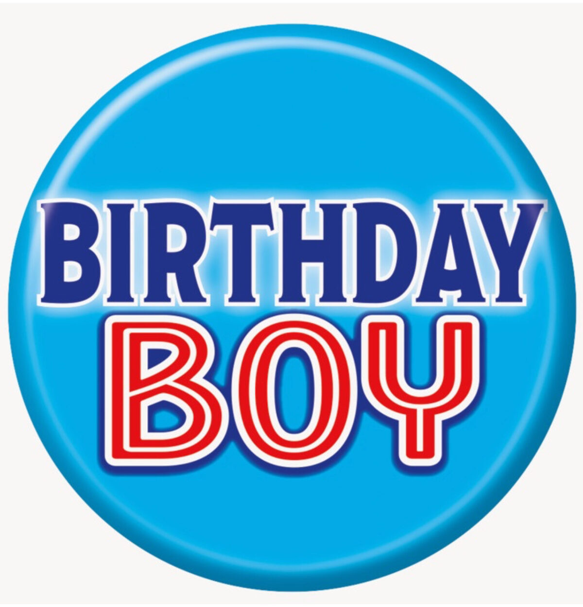 BIRTHDAY BOY BUTTON 3"