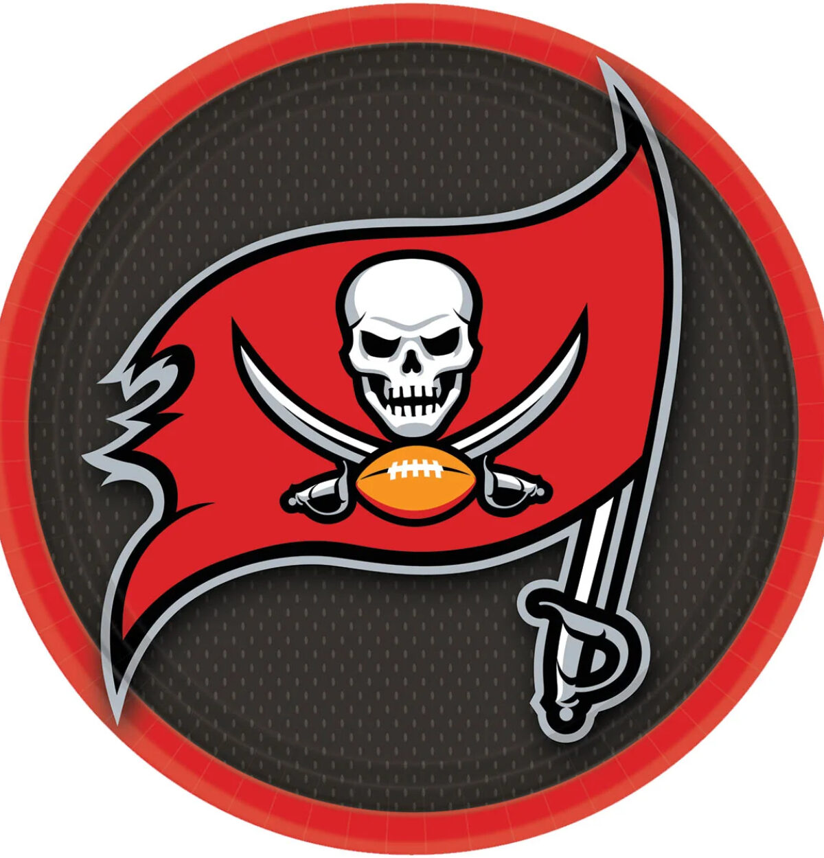 Tampa Bay Buccaneers 9" Dinner Plates 8ct.