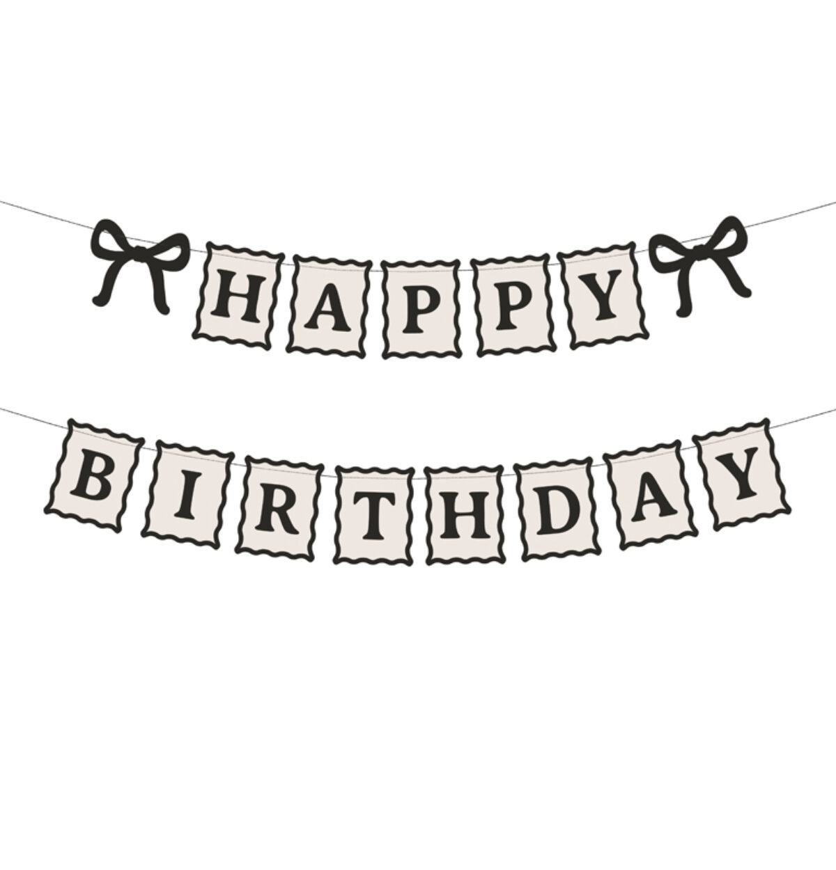 BANNER HAPPY BIRTHDAY BOW (100CM)