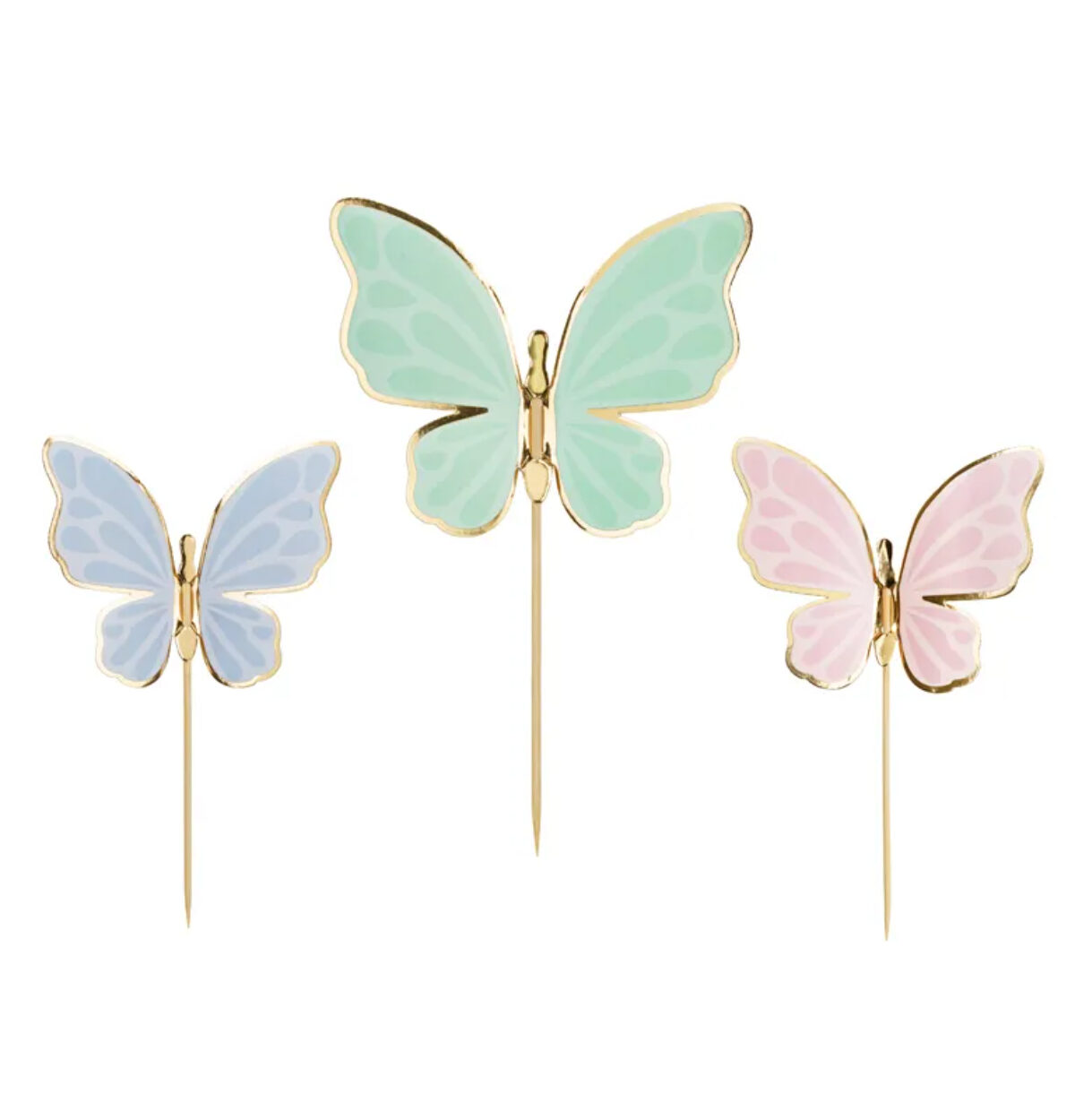 CAKE TOPPER BUTTERFLIES MIX