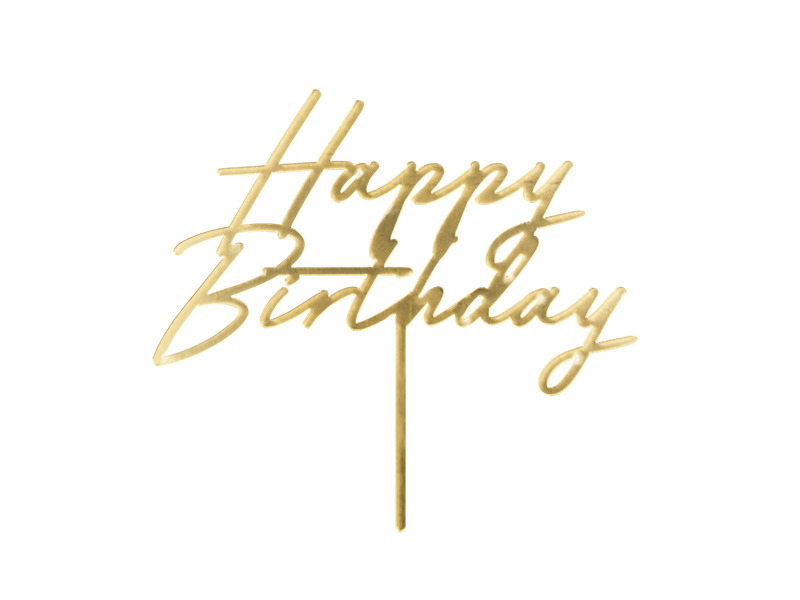 big_KPT83-019_01_S.jpg CAKE TOPPER HAPPY BIRTHDAY GOLD - Image 1