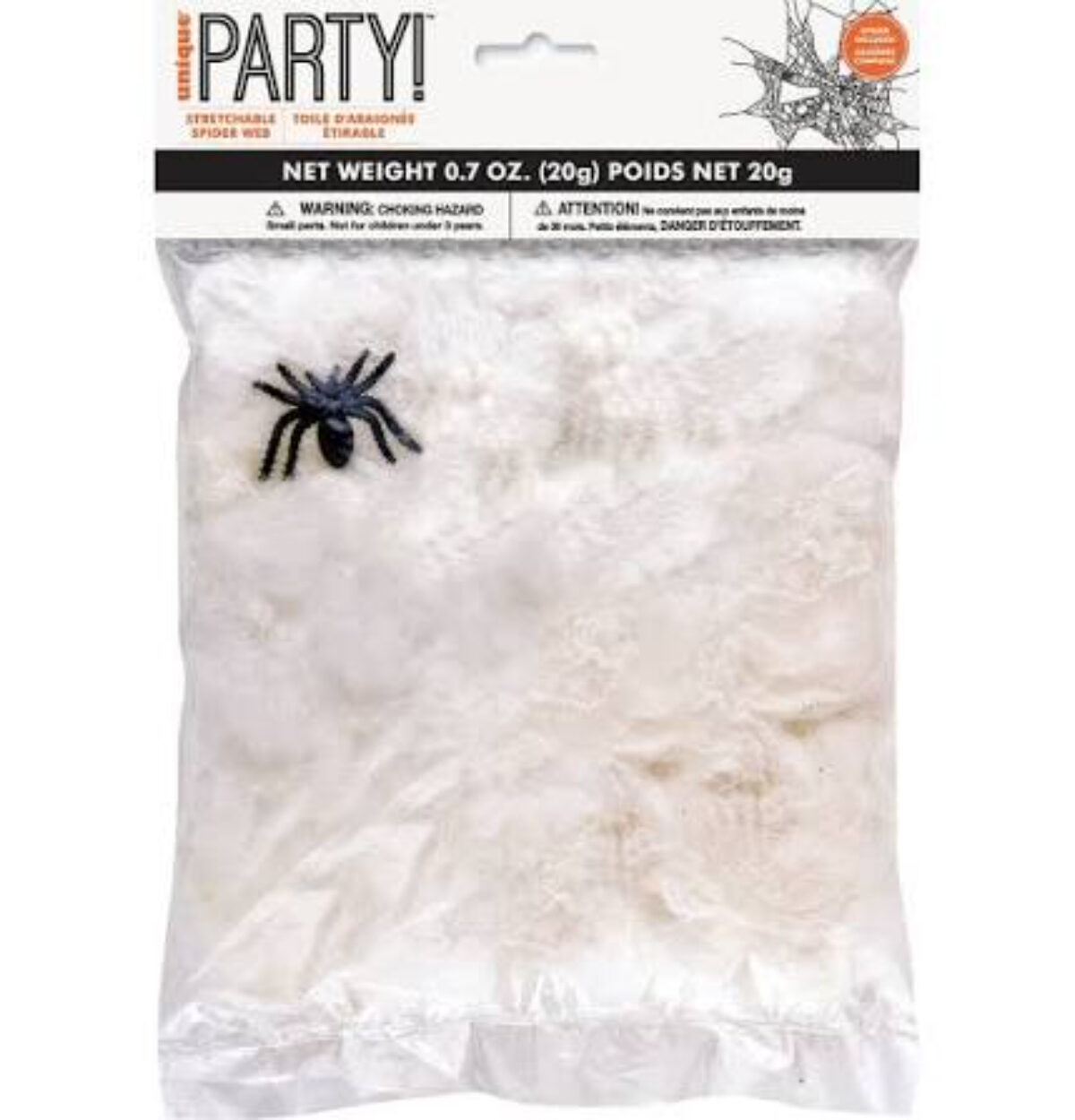 Stretchable Spider Web & Spider