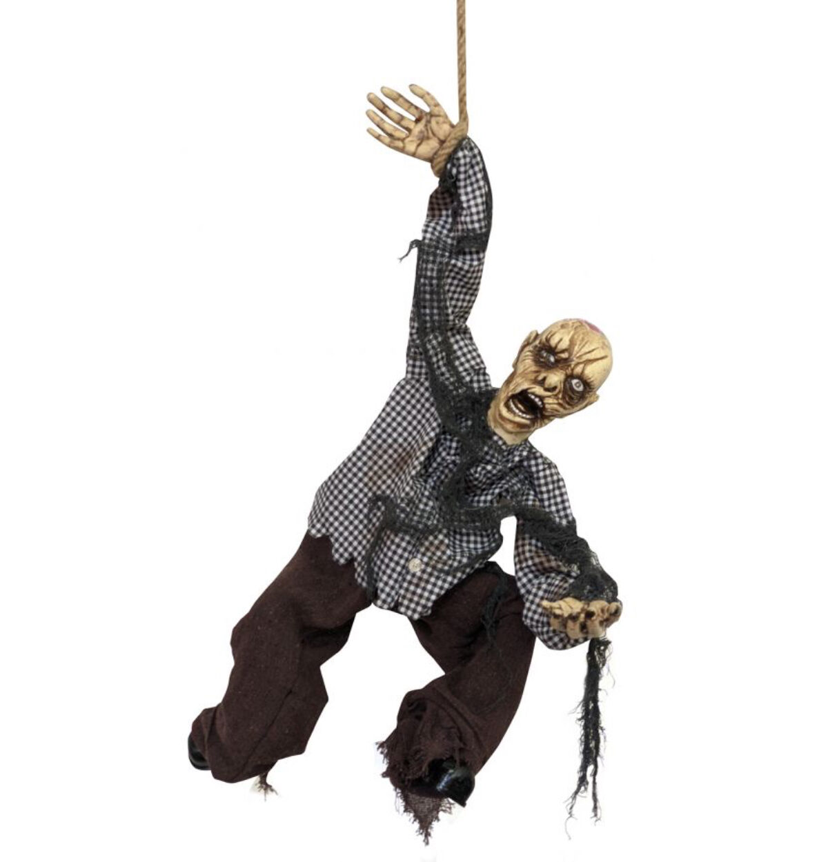 26" Animated Old Man with Rope
