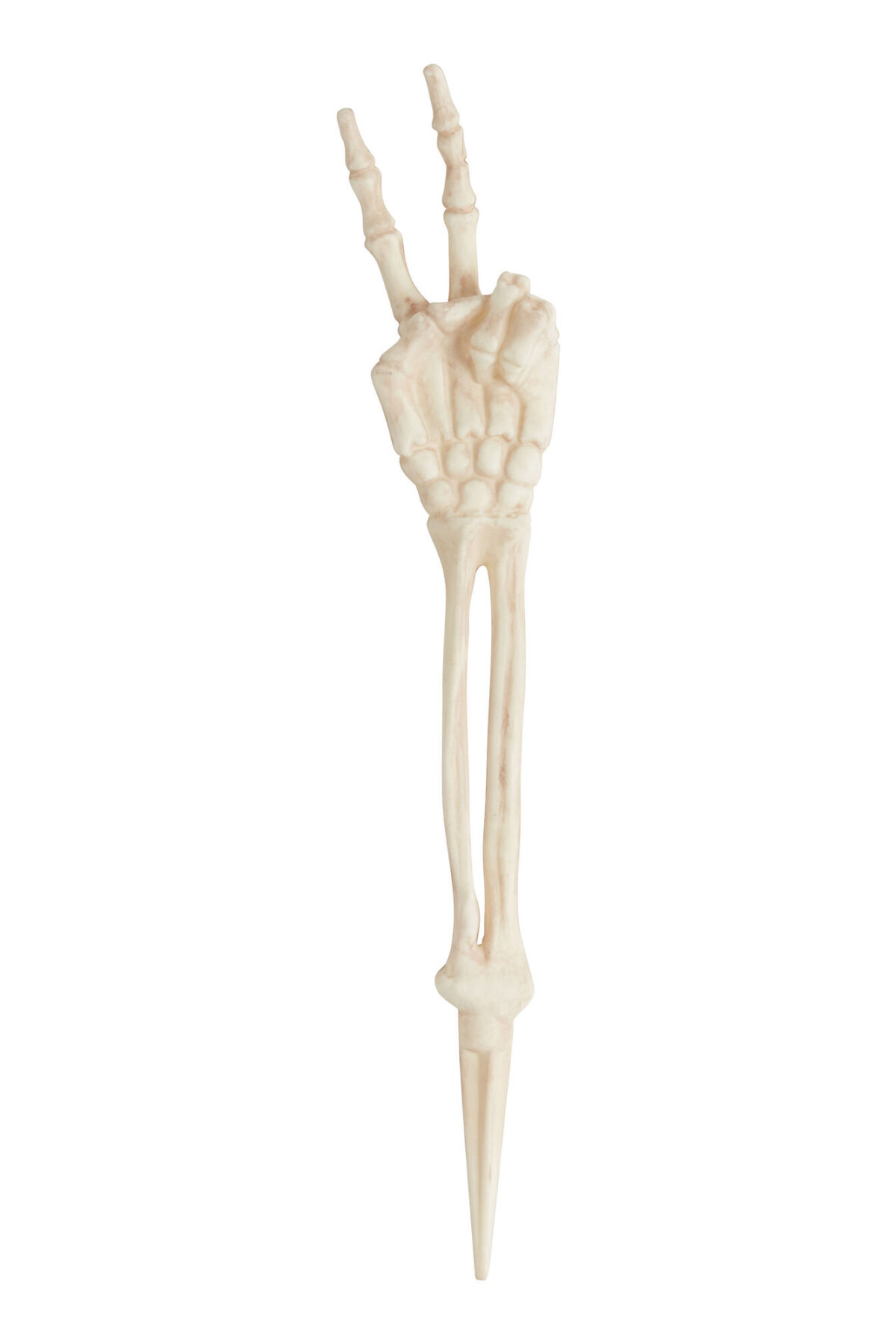 18.5" Skeleton Peace Sign Lawn Stake