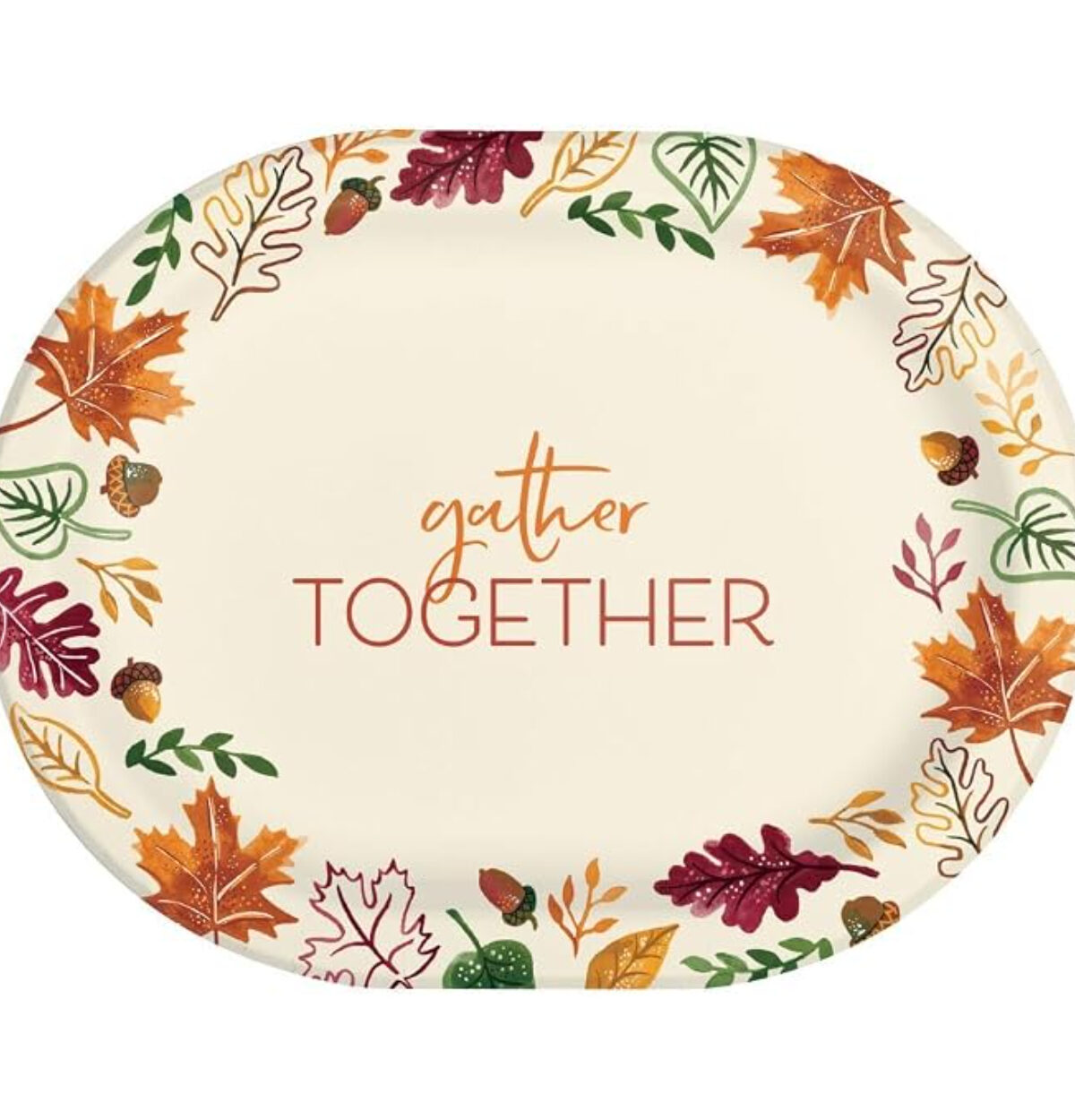 FALL FESTIVITES OVAL PLATTER 8CT.