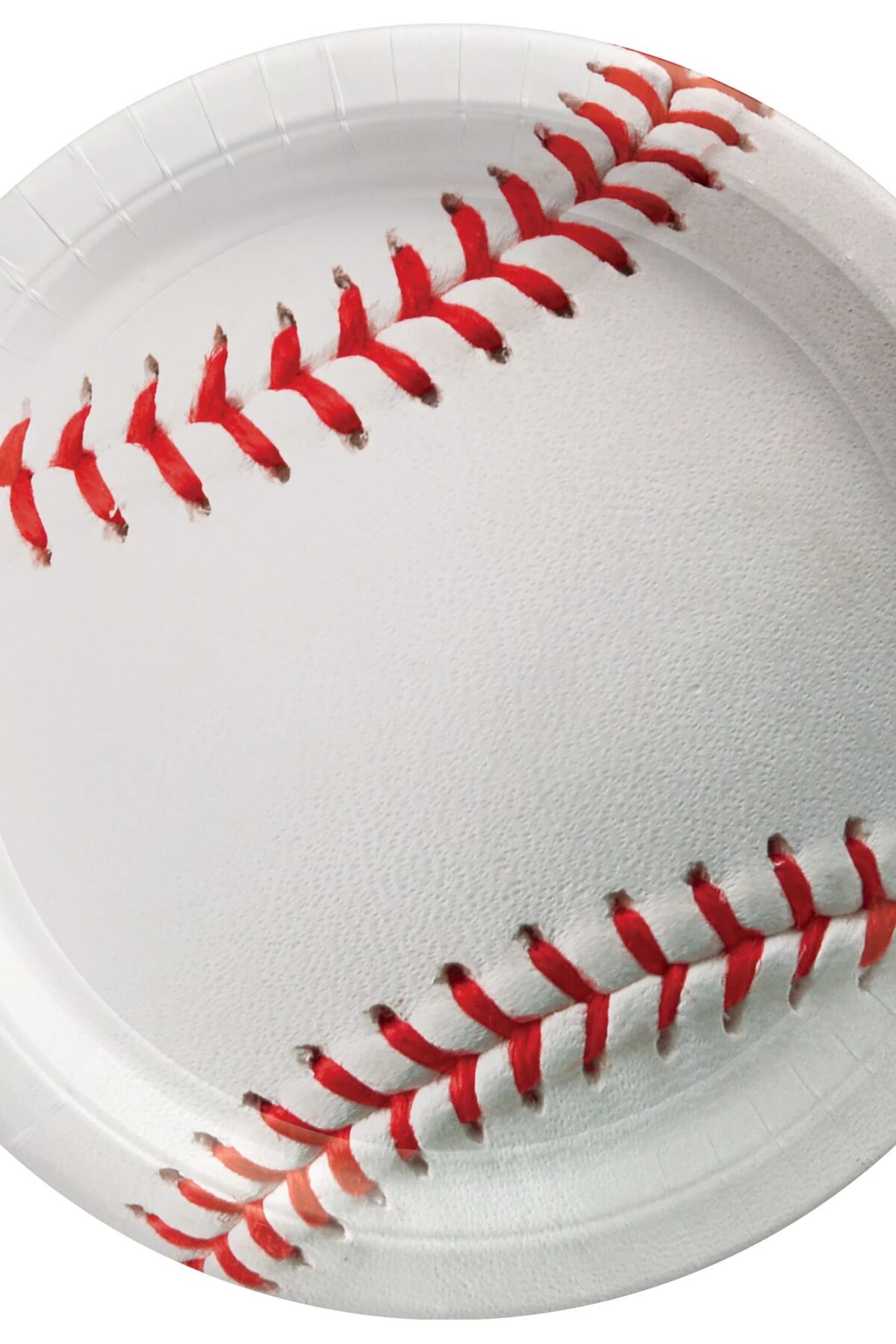 Baseball Home Run Round Plates 9"