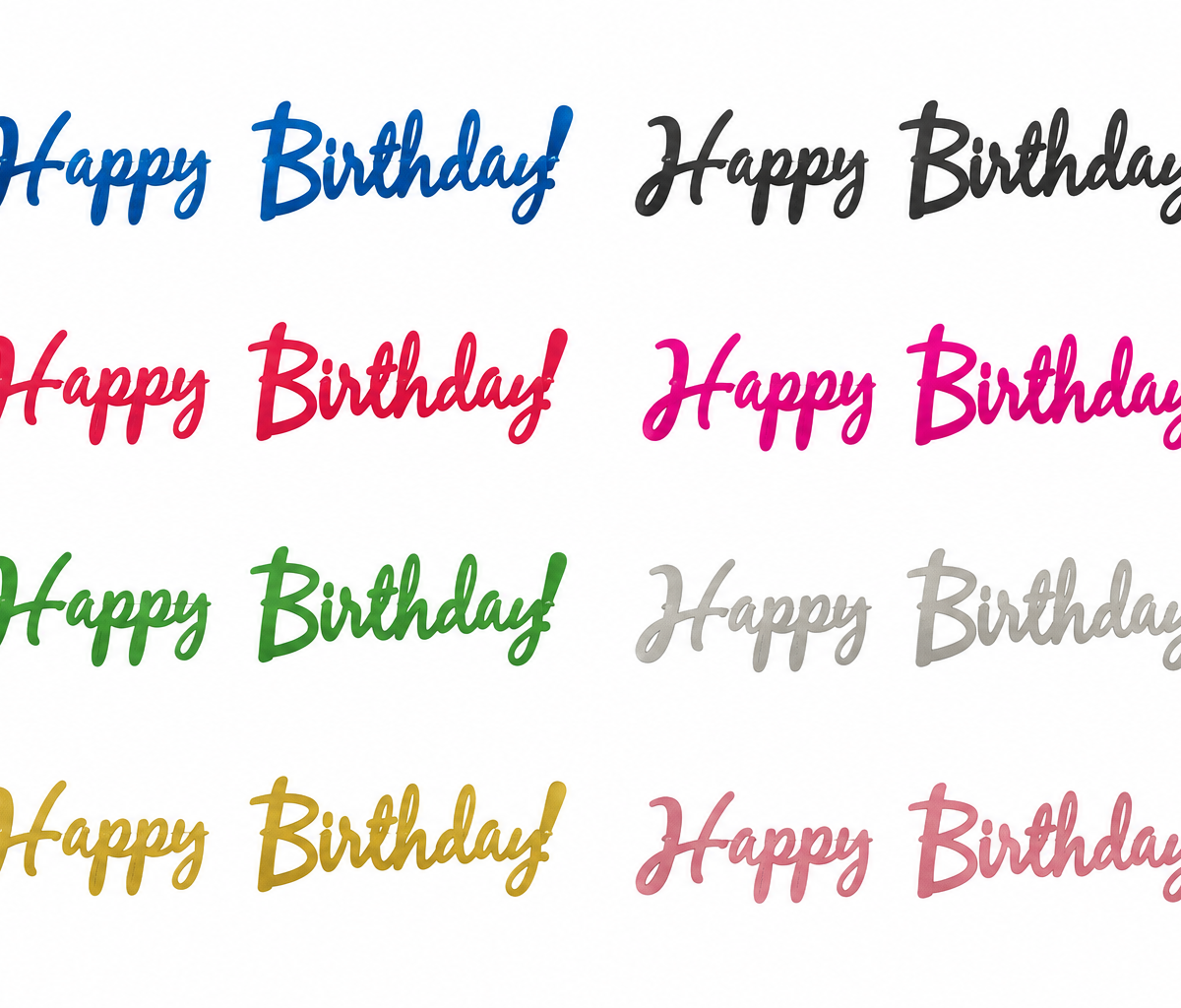 Foil Happy Birthday Banner Streamer.