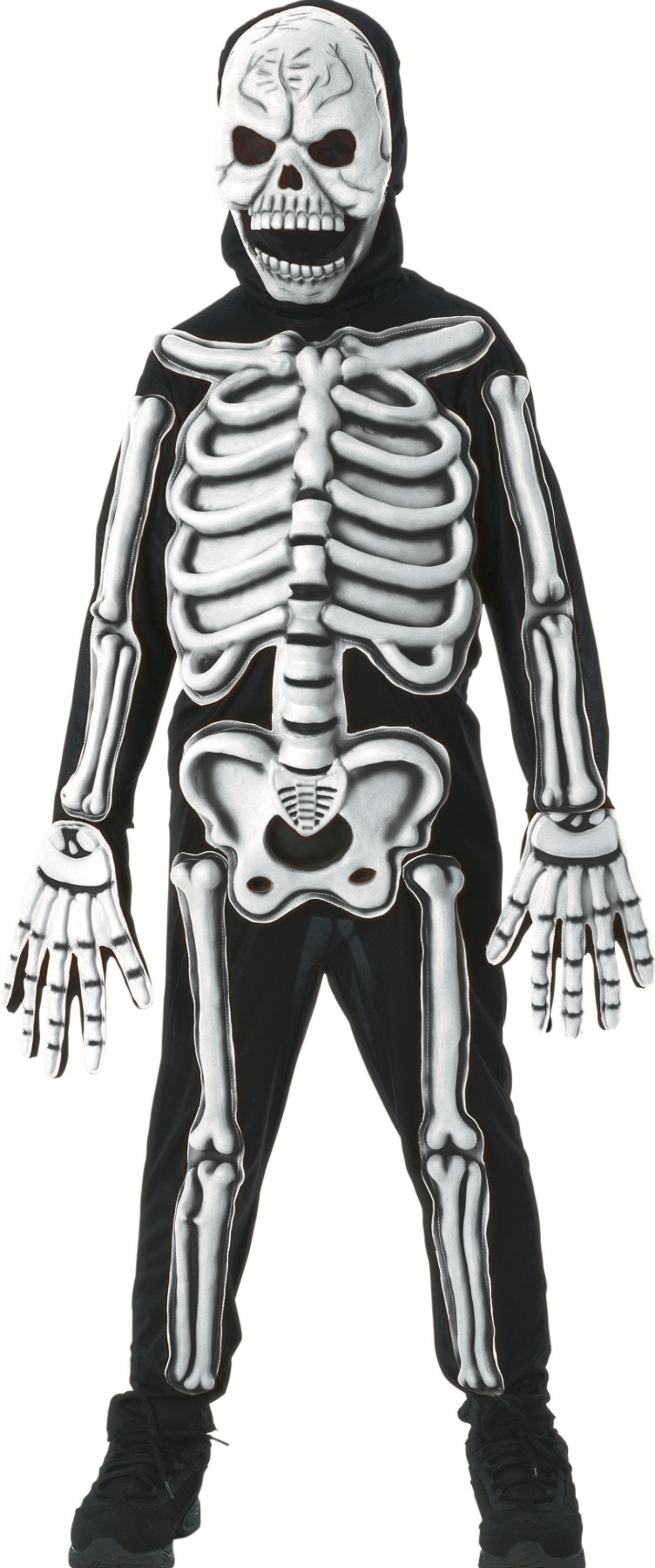 Glow In Dark Skeleton Kids Costume